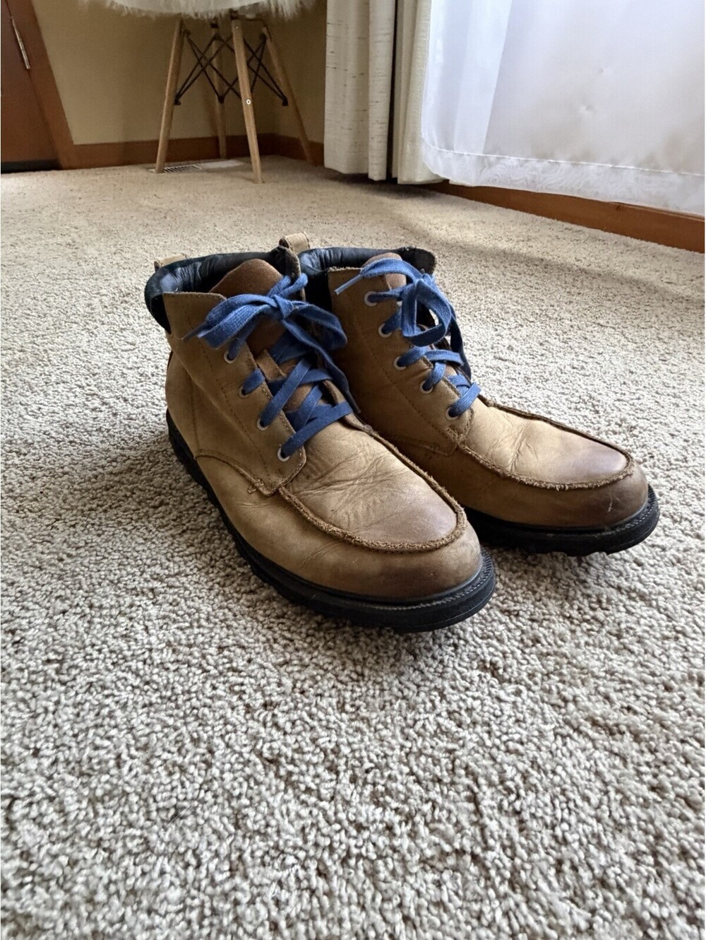 Men's 11.5 M SOREL Madson II Moc-Toe Chukka Waterproof Low Boots Tobacco Leather